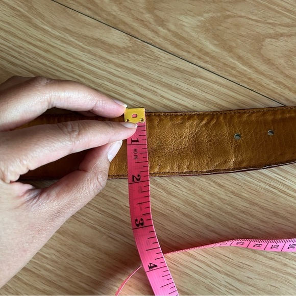 Brown Leather Aztec Southwestern Belt 36” - Picture 8 of 10